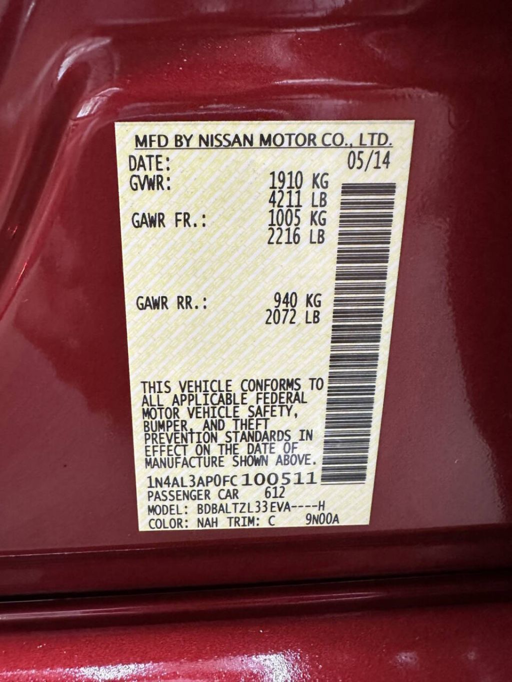 2015 Nissan Altima