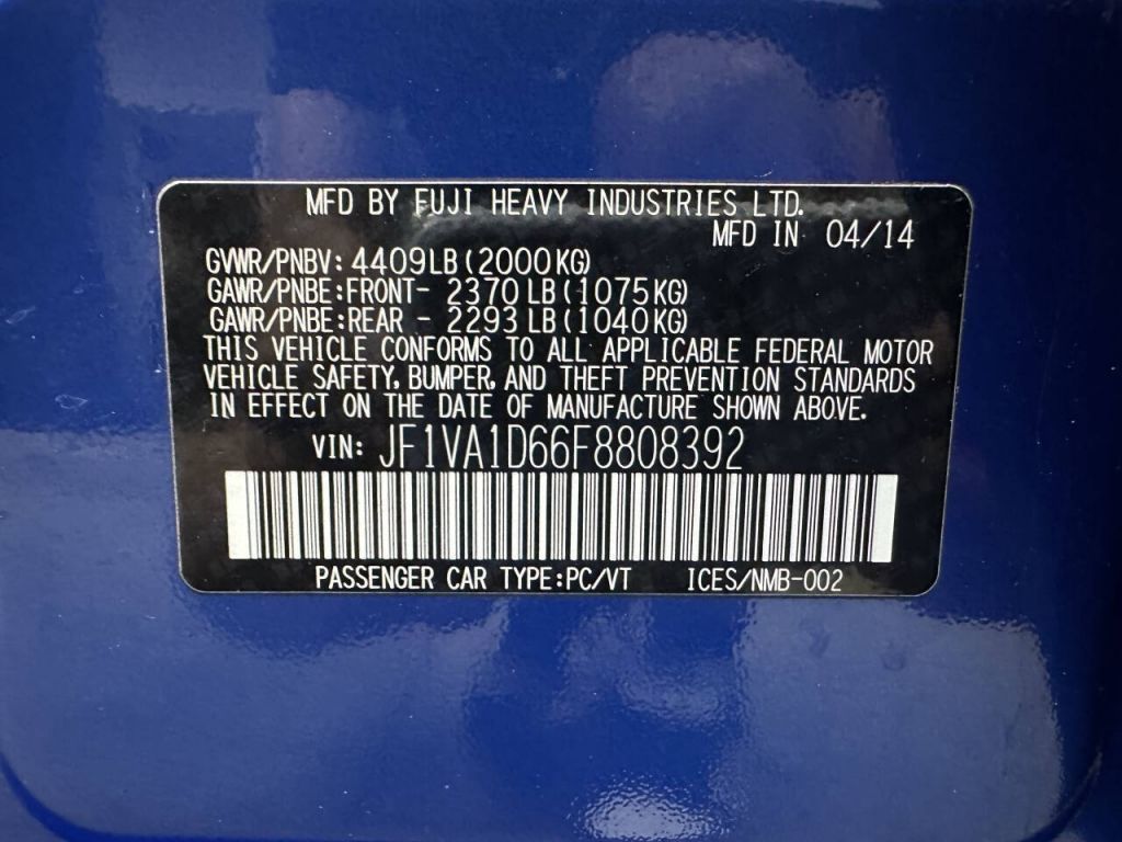2015 Subaru WRX