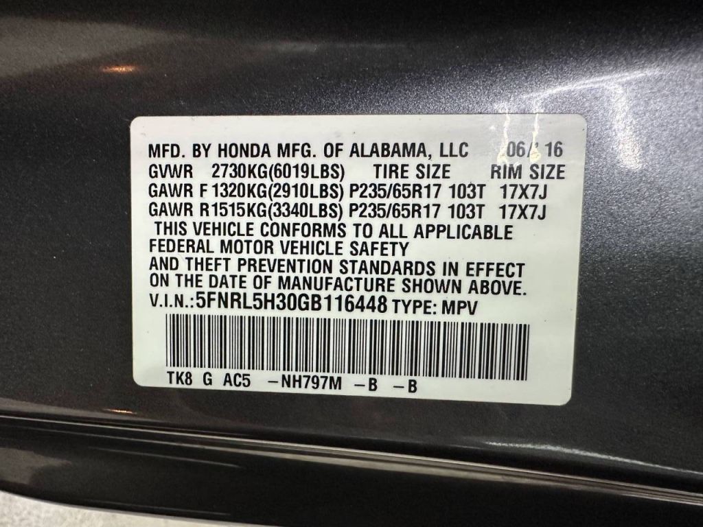 2016 Honda Odyssey