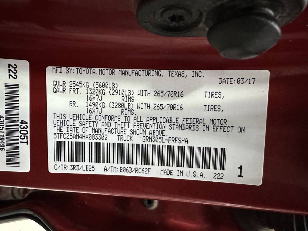 2017 Toyota Tacoma