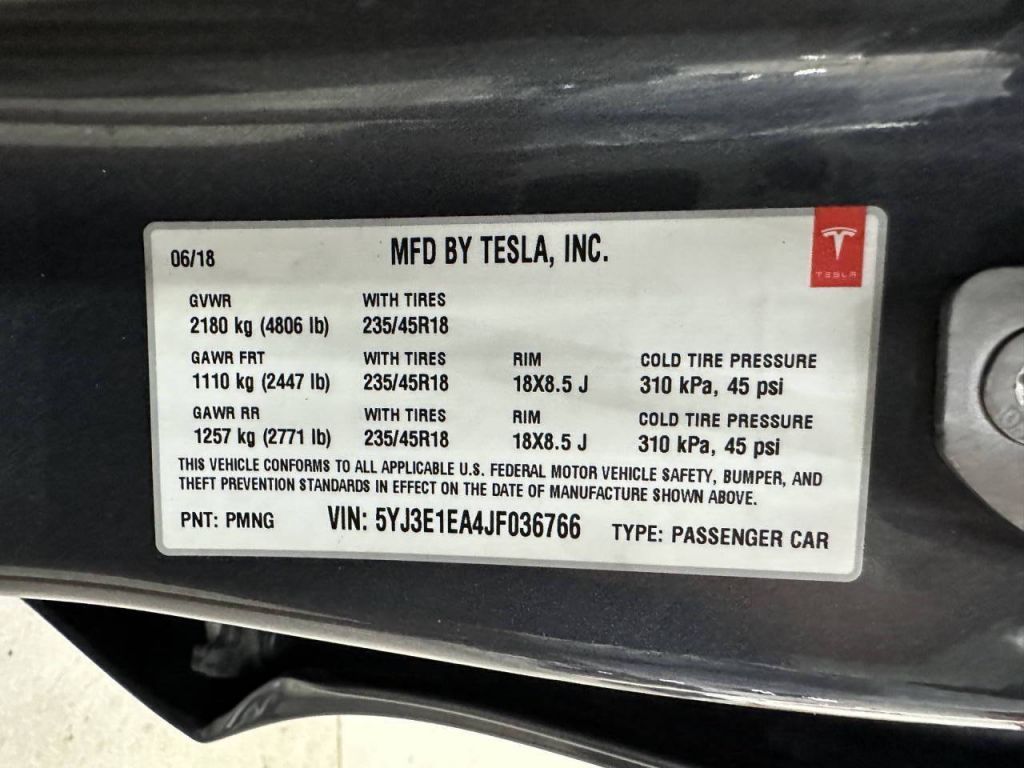 2018 Tesla Model 3