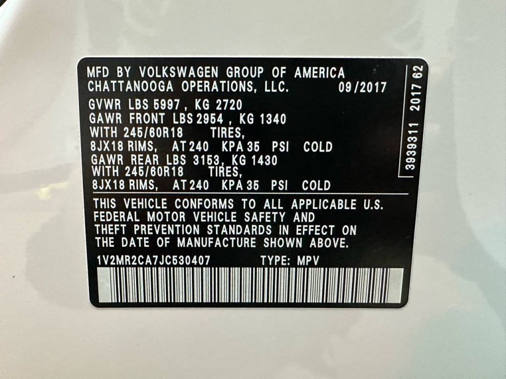 2018 Volkswagen Atlas