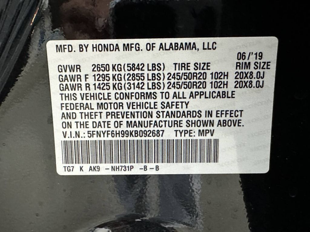 2019 Honda Pilot