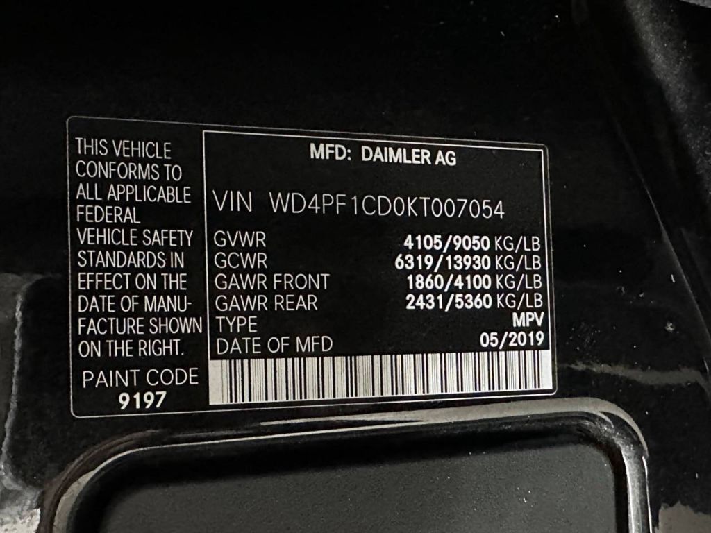 2019 Mercedes-Benz Sprinter 2500