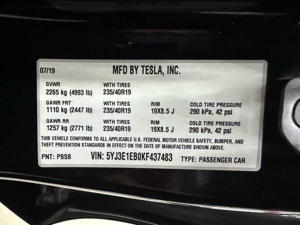 2019 Tesla Model 3