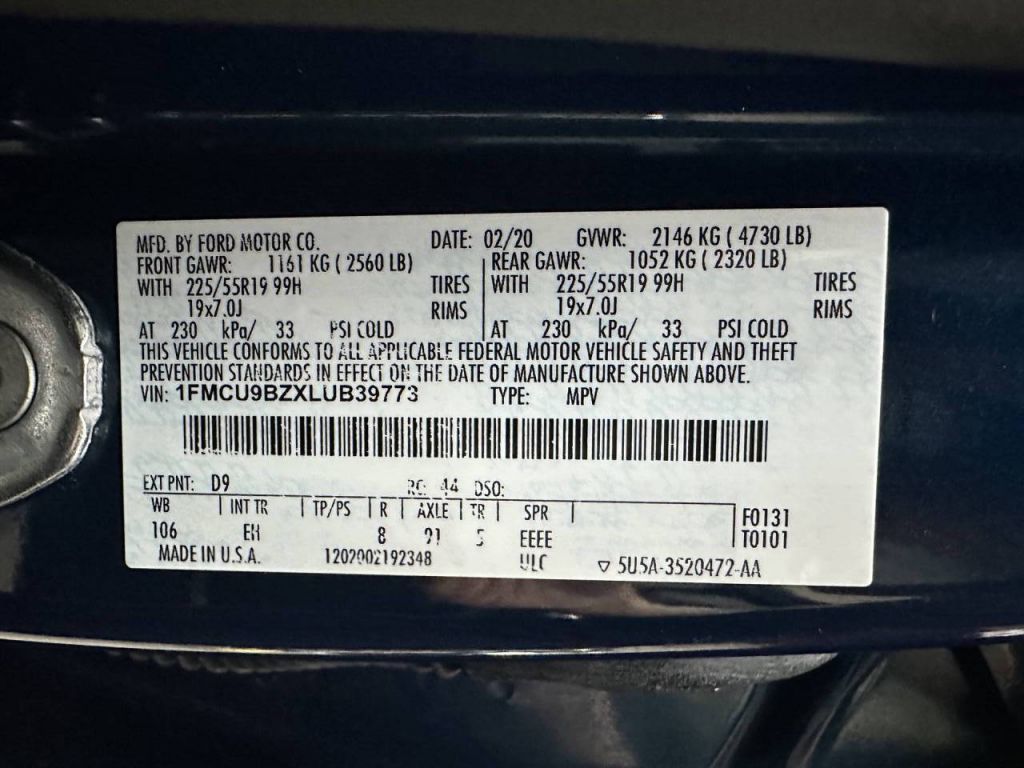 2020 Ford Escape