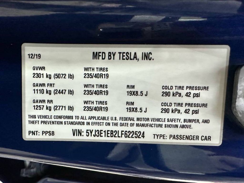 2020 Tesla Model 3