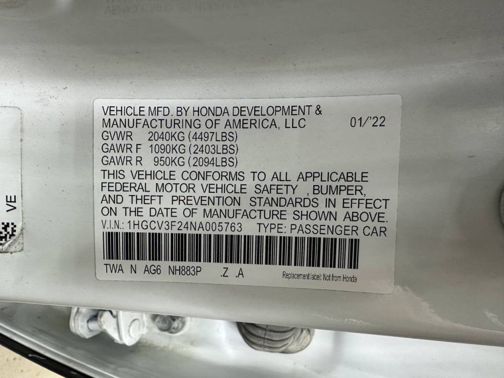 2022 Honda Accord