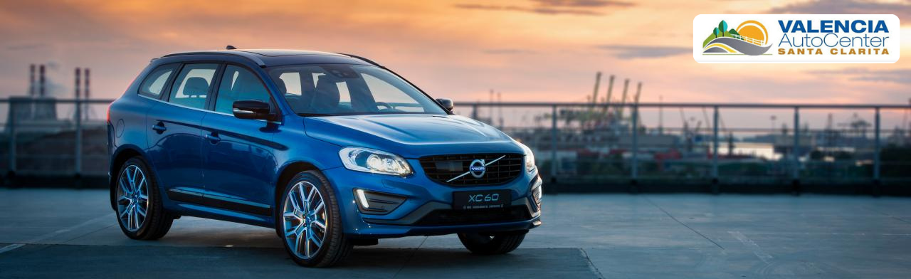 Volvo XC60 SUV parked at Valencia Auto Center dealership in Santa Clarita, California