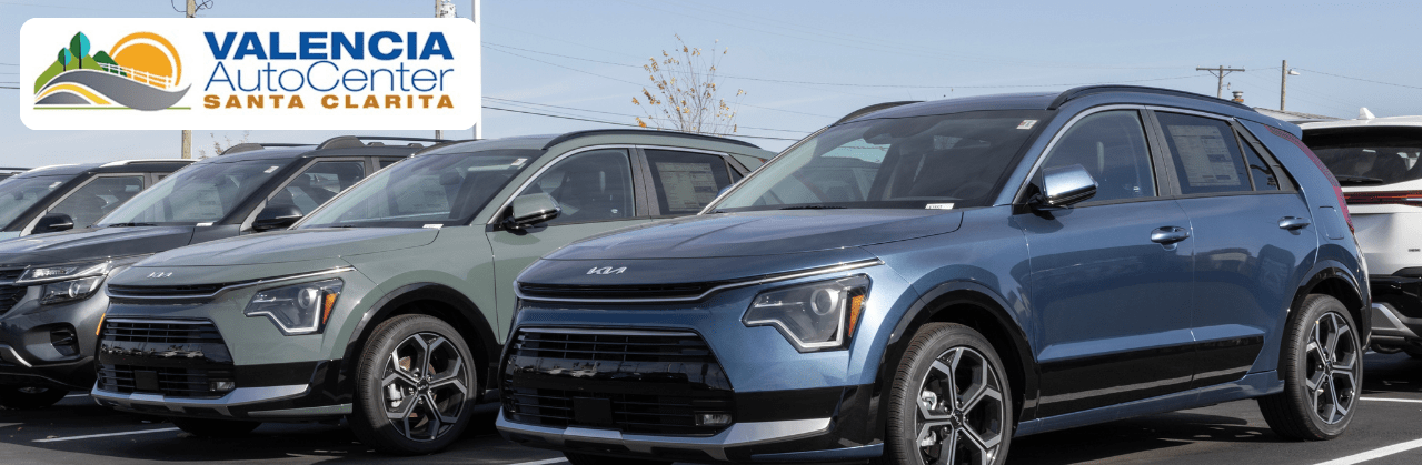 Electric vehicles at Valencia Auto Center in Valencia, California