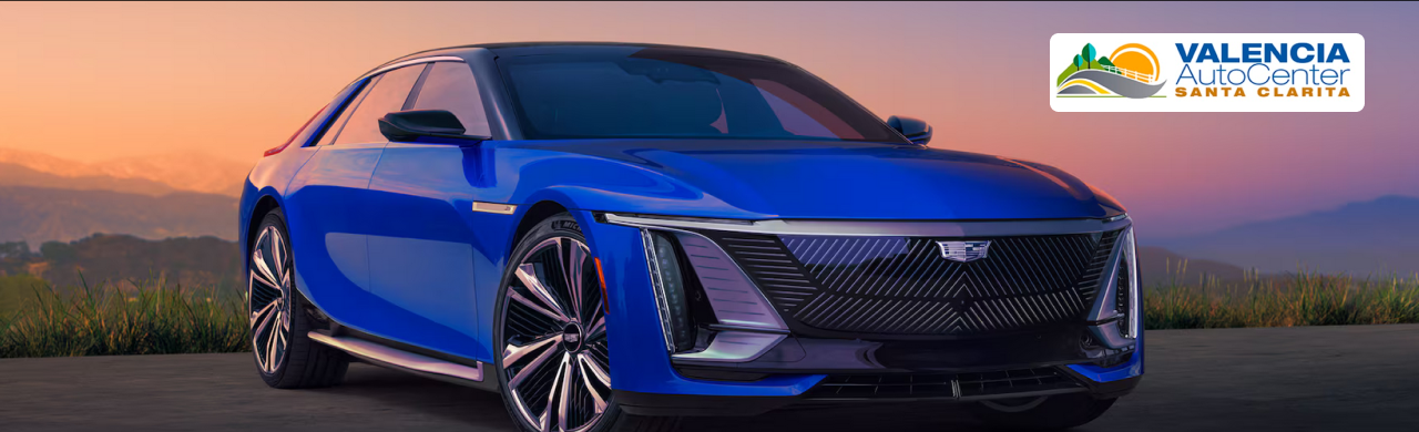 luxury features of a Cadillac electric car at Valencia Auto Center