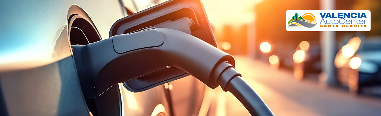 Electric trucks displayed at Valencia Auto Center serving the Santa Clarita Valley