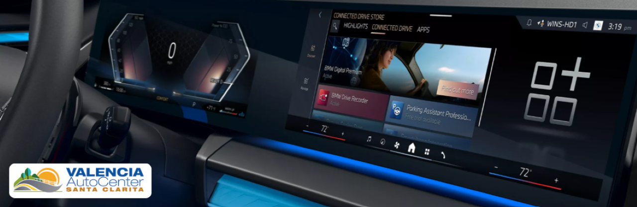 Inside showroom shot of new BMW X5 and X7 models available for lease or purchase