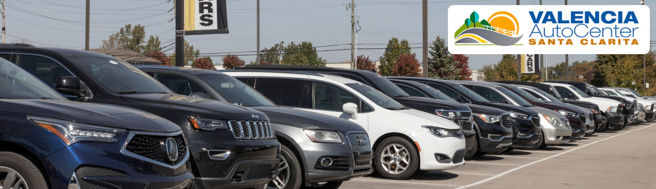 Valencia Auto Center showcasing variety of Used vehicles for sale.