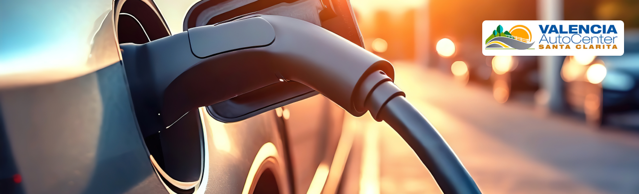 Used all-electric car lineup displayed at Valencia Auto Center in the Santa Clarita Valley