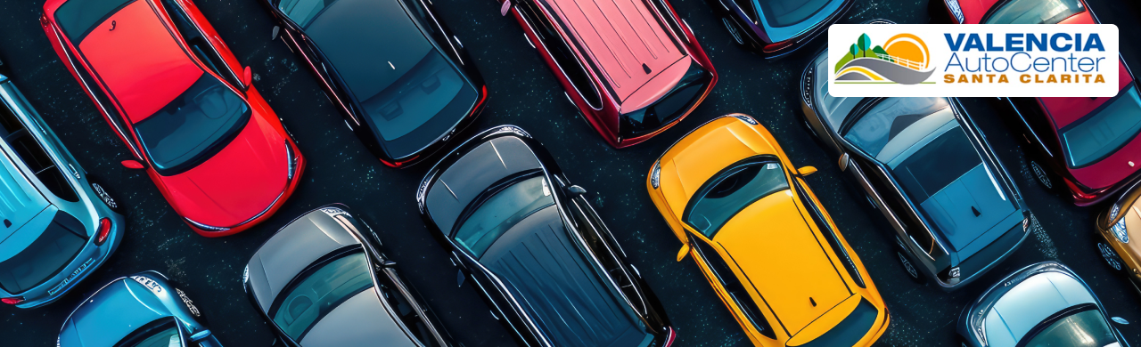 A row of used cars for sale near Santa Clarita at Valencia Auto Center