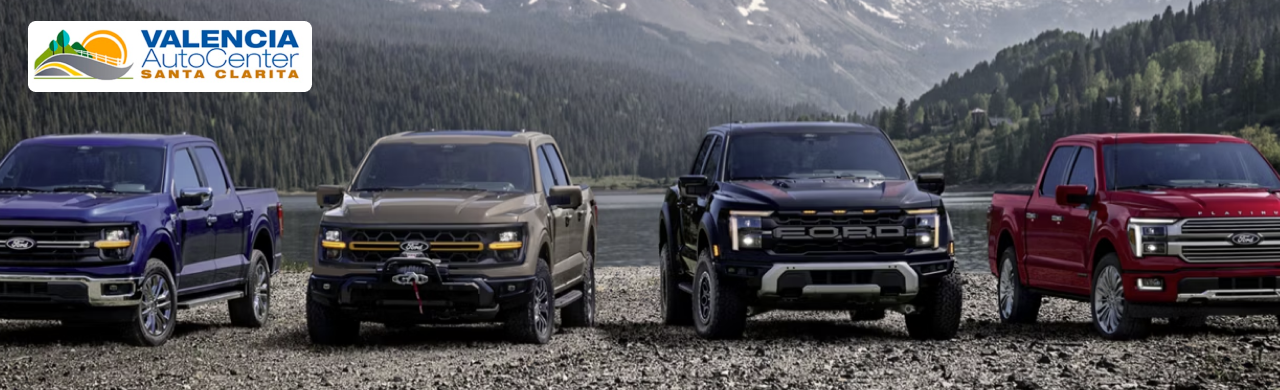 Santa Clarita Valley driver test-driving a used Ford truck at Valencia Auto Center
