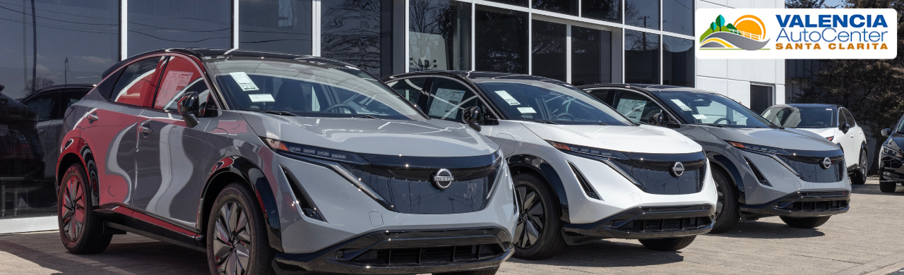 Selection of used hybrid cars displayed at Valencia Auto Center in Santa Clarita Valley
