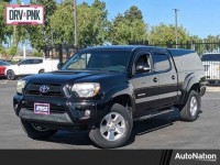 Used, 2015 Toyota Tacoma 2WD Double Cab LB V6 AT PreRunner, Black, FM046963-1