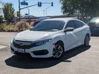 Used, 2017 Honda Civic Sedan LX CVT, White, HE221812-1