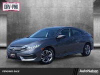 Used, 2017 Honda Civic Sedan LX CVT, Gray, HH566348-1