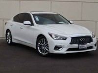 Certified, 2021 INFINITI Q50 3.0t LUXE RWD, White, MM705068-1