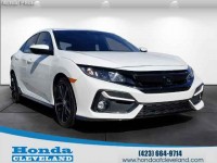 Certified, 2021 Honda Civic Hatchback Sport CVT, White, T217391-1