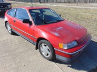 Used, 1991 Honda Civic CRX HF, Red, 015125-1