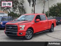 Used, 2015 Ford F-150 Lariat, Red, FKD97964-1