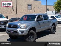 Used, 2015 Toyota Tacoma 2WD Double Cab V6 AT PreRunner, Silver, FM189781-1