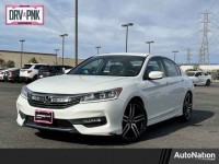 Used, 2017 Honda Accord Sedan Sport CVT w/Honda Sensing, White, HA088165-1