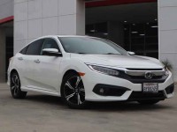 Used, 2017 Honda Civic Sedan Touring CVT, White, HH654108T-1