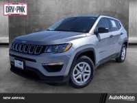 Used, 2017 Jeep Compass Sport FWD, Silver, HT669527-1