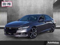 Used, 2018 Honda Accord Sedan Sport 1.5T CVT, Gray, JA082750-1