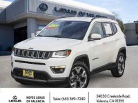 Used, 2018 Jeep Compass Limited FWD, White, JT368043P-1