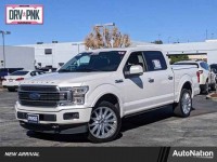 Used, 2019 Ford F-150 Limited 4WD SuperCrew 5.5' Box, White, KFC19926-1