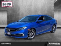 Used, 2019 Honda Civic Sedan EX CVT, Blue, KE207430-1