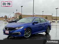 Used, 2019 Honda Civic Sedan EX CVT, Blue, KE213700-1
