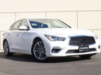 Used, 2020 INFINITI Q50 3.0t LUXE RWD, White, LM206598-1