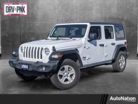 Used, 2020 Jeep Wrangler Unlimited Sport S 4x4, White, LW114664-1