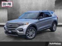 Used, 2021 Ford Explorer Limited 4WD, Silver, MGB52636-1