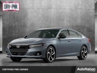 Used, 2021 Honda Accord Sedan Sport 2.0T Auto, Gray, MA013033-1