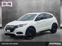 Certified, 2021 Honda HR-V Sport 2WD CVT, White, MM729359-1