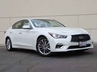 Certified, 2021 INFINITI Q50 3.0t LUXE RWD, White, MM701247-1