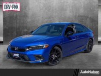 Used, 2022 Honda Civic Sedan Sport CVT, Blue, NH537613-1