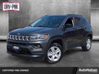 Certified, 2022 Jeep Compass Latitude 4x4, Gray, NT112421-1