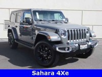 Used, 2023 Jeep Wrangler 4xe Sahara 4x4, Gray, PW642770-1