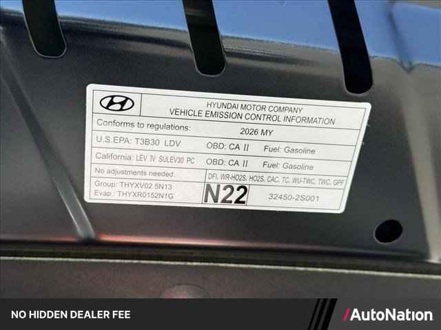 2026 Hyundai Palisade Hybrid Blue SEL 7P FWD, TU106899, Photo 1